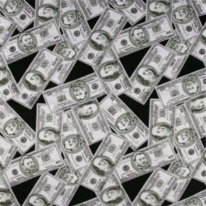 Money Print Bandana - 22x22 Inch - 12 pieces