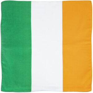 Irish Flag Bandana - 22x22 Inch - 22" x 22", 1 piece