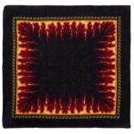 Flame Burst Bandana - 22x22 Inch - 22" x 22", 12 pieces
