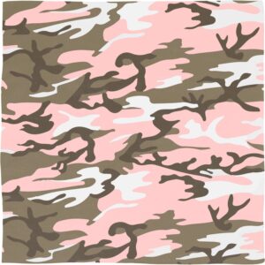 Subdued Pink Camo Bandana - 22" x 22", 600pcs/Case