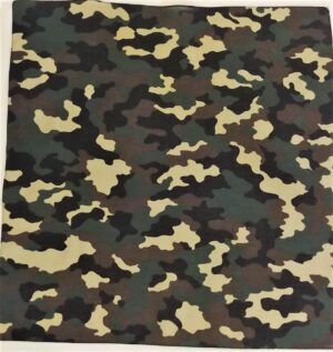 Woodland Camo Bandana - 22 x 22, 600pcs/Case