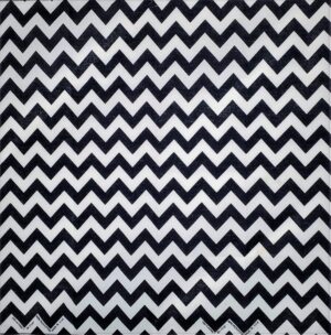 Chevron Navy/White Bandana - 22x22 Inch Carded - 1 piece