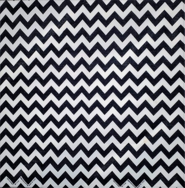 Chevron Navy/White Bandana - 22x22 Inch Carded - 600pcs/Case