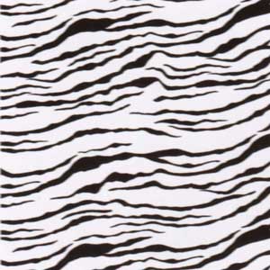 Zebra Stripe White Bandana - 22x22 Inch - 1 piece