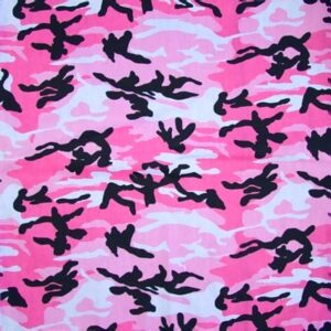 USA Made Pink Camo Bandana - 22x22 Inch - 1 piece