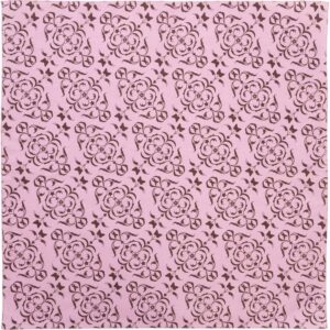 Breast Cancer Baroque Pink Bandana - 22x22 Inch - 600pcs/Case