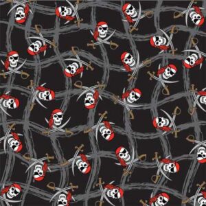 Ghost Pirate Bandana - USA - 22x22 Inch - 12 pieces