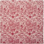 English Paisley - Red on Cream Bandana - 22x22 Inch - 600pcs/Case