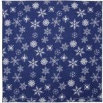 Glitter Snowflake Bandana - 22x22 Inch - USA Made - 1 piece