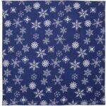 Glitter Snowflake Bandana - 22x22 Inch - USA Made - 12 pieces