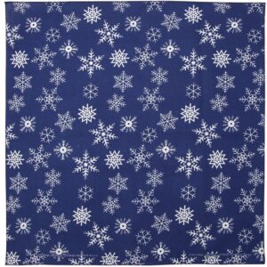 Glitter Snowflake Bandana - 22x22 Inch - USA Made - 12 pieces