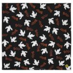 Boo Ghost- Glowing Bandana - USA - 22x22 Inch - 1 piece
