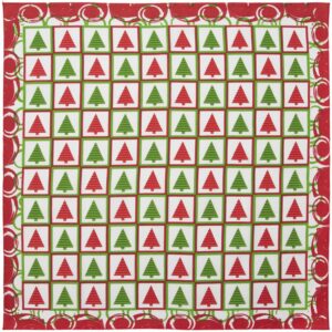 Christmas Checkers Bandana - 22x22 Inch - 12 pieces