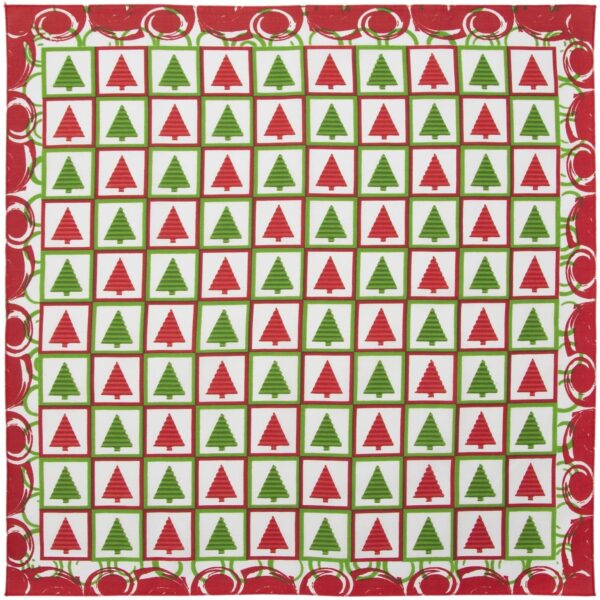 Christmas Checkers Bandana - 22x22 Inch - 600pcs/Case