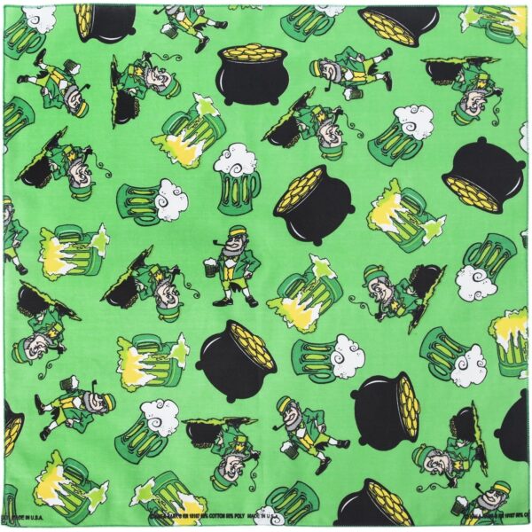 St. Patty's Party Bandana - 22x22 Inch - 1 piece