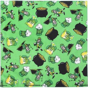St. Patty's Party Bandana - 22x22 Inch - 12 pieces