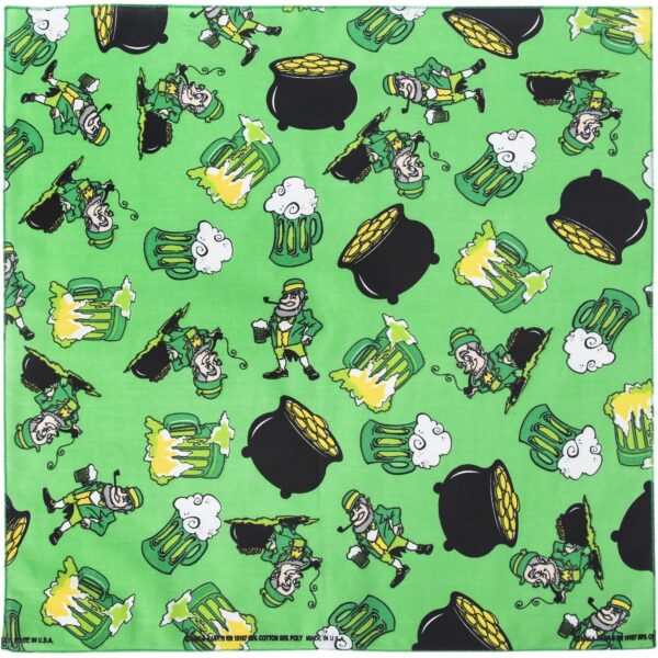 St. Patty's Party Bandana - 22x22 Inch - 12 pieces