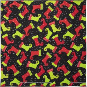 Midnight Stockings Bandana - 22x22 Inch - 1 piece