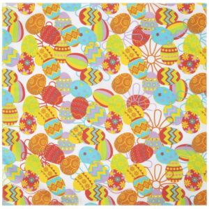 Tossed Easter Eggs Bandana - 22x22 Inch - 600pcs/Case