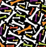 Neon Bones Bandana - USA -22x22 Inch - 1 piece