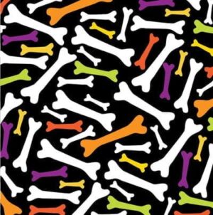 Neon Bones Bandana - USA -22x22 Inch - 1 piece