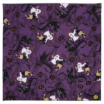 Witches and Ghosts Purple Bandana - USA - 22x22 Inch - 12 pieces