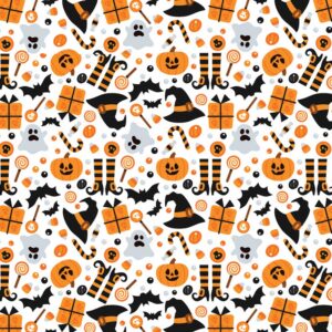 Witches Hats - White Bandana - USA - 22x22 Inch - 600pcs/Case