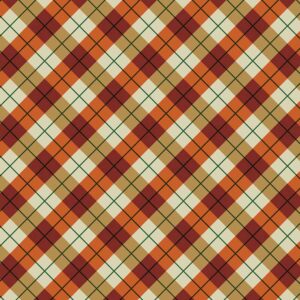 Fall Plaid Bandana - USA - 22x22 Inch - 600pcs/Case