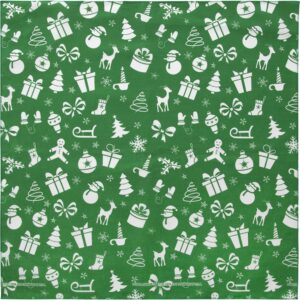 Christmas Surprises - Green Bandana - 1 piece