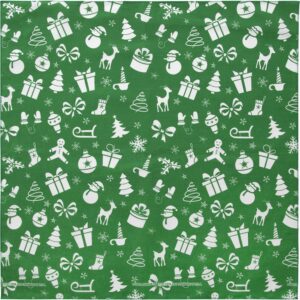 Christmas Surprises - Green Bandana - 12 pieces