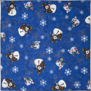 Snowmen - Royal Bandana - 22x22 Inch - 1 piece