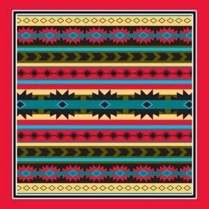 Southwest Modern Aztec Bandana - 22x22 Inch - 1 piece