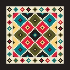 Southwestern Argyle Bandana - 22x22 Inch - 12 pieces