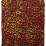 Skulls - Tie Dye Orange Bandana - 22x22 Inch - 1 piece