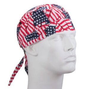 Tossed American Flag Head Wrap - 12 pieces