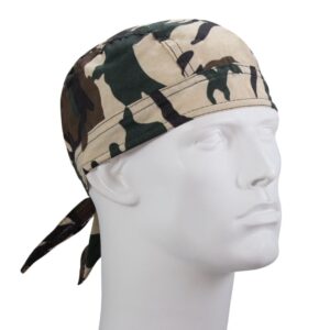 Camo Woodland Head Wrap - 12 pieces