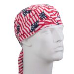 Premium Tossed American Flag Doo Rag - 1 piece