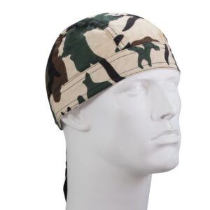 Premium Woodland Camo Doo Rag - 1 piece