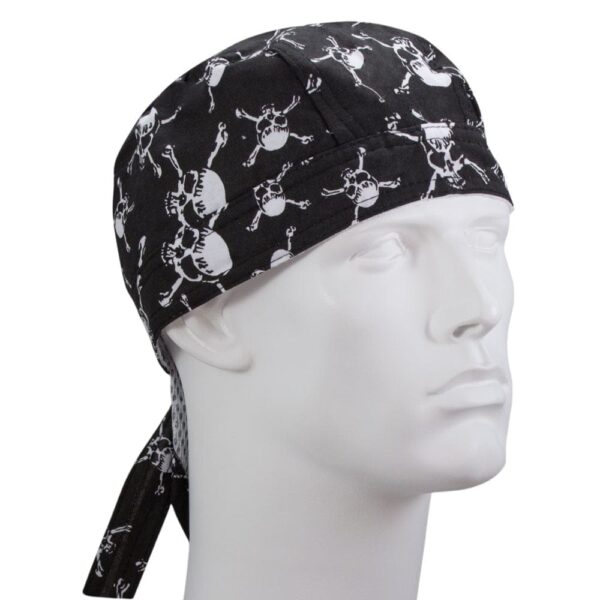 Premium Skull & Crossbones Doo Rag- - 12 pieces