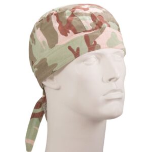 Premium Pink Woodland Camo Doo Rag - 12 pieces