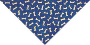 Tossed Bones Royal Triangle Bandana - 22x29x22 Inch - 12 pieces