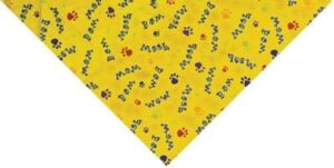 Woof Bow Wow Triangle Bandana - 22x29x22 Inch - 12 pieces
