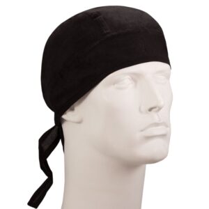 Premium Solid Black Doo Rag - 600pcs/Case