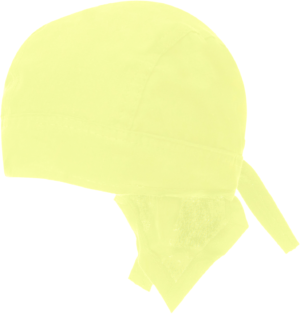 Solid Color Head Wrap - 100% Cotton - Imported - Light Yellow, 12 pieces