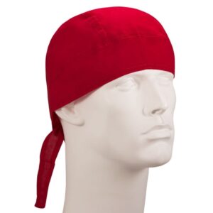 Solid Color Head Wrap - 100% Cotton - Imported - Red, 600pcs/Case