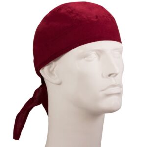 Solid Color Head Wrap - 100% Cotton - Imported - Burgundy / Wine, 1 piece