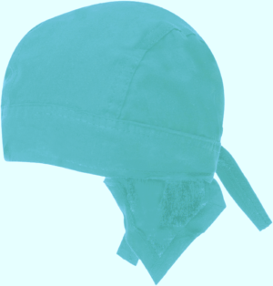 Solid Color Head Wrap - 100% Cotton - Imported - Mint Green, 1 piece