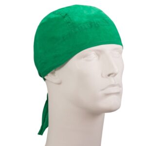 Solid Color Head Wrap - 100% Cotton - Imported - Kelly Green, 12 pieces