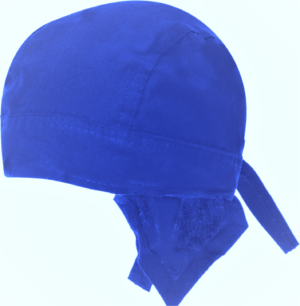 Solid Color Head Wrap - 100% Cotton - Imported - Mirage Blue, 12 pieces