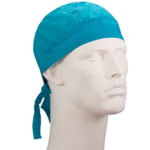 Solid Color Head Wrap - 100% Cotton - Imported - Turquoise, 1 piece